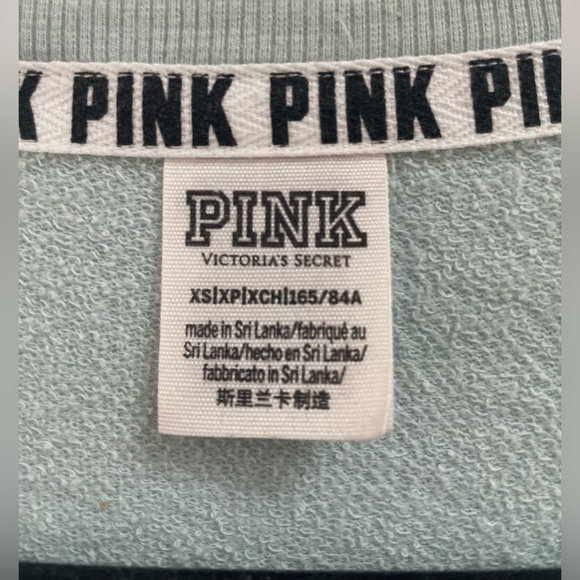Victoria’s Secret PINK Lace Up Varsity Crew Pullover - Picture 3 of 7